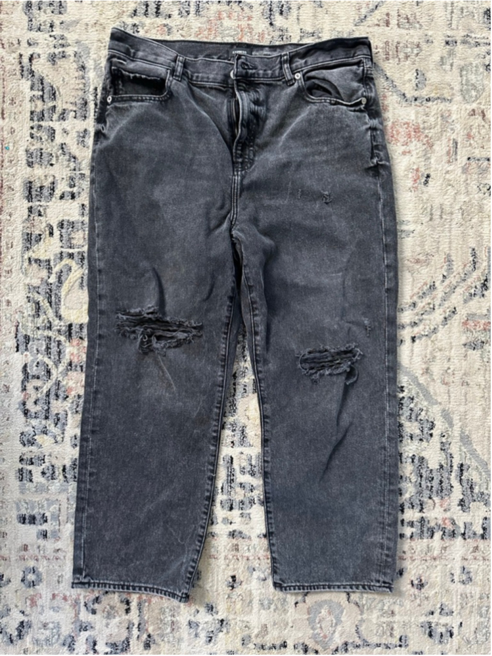Women's Express Straight Ankle High Rise Jeans Size 14